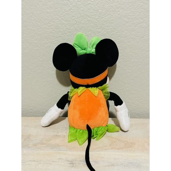 Disney Store Halloween 15” Minnie Mouse In Pumpkin Costume Plush Stuffed Animal - Picture 2 of 6